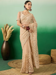 Womens Fashion Ethnic Beige Color Sarees-MLSHWSA1317BEI0ONE