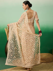 Womens Fashion Ethnic Beige Color Sarees-MLSHWSA1317BEI0ONE