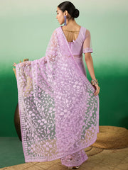Womens Fashion Ethnic Lavender Color Sarees-MLSHWSA1318LVR0ONE
