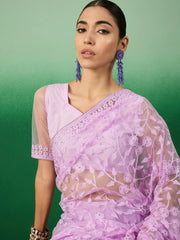 Womens Fashion Ethnic Lavender Color Sarees-MLSHWSA1318LVR0ONE