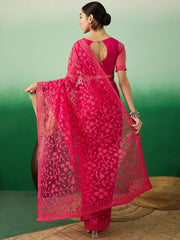 Womens Fashion Ethnic Pink Color Sarees-MLSHWSA1322PNK0ONE