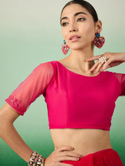 Womens Fashion Ethnic Pink Color Sarees-MLSHWSA1322PNK0ONE