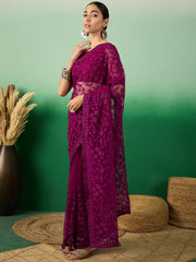 Womens Fashion Ethnic Purple Color Sarees-MLSHWSA1326PUP0ONE