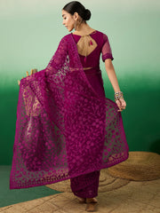 Womens Fashion Ethnic Purple Color Sarees-MLSHWSA1326PUP0ONE
