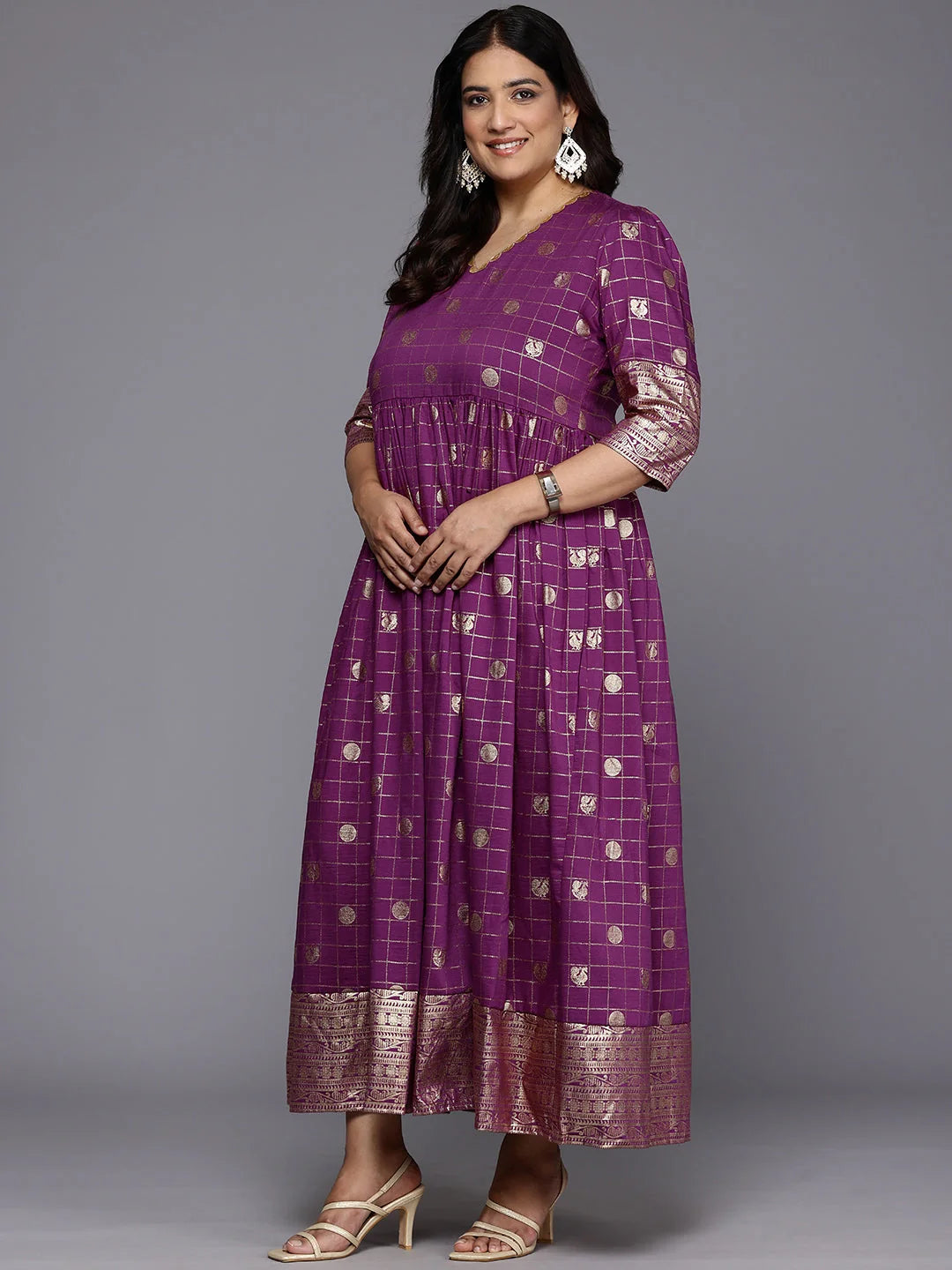 Plus Size Ethnic Gown: Shop Indian Dresses Online Now!