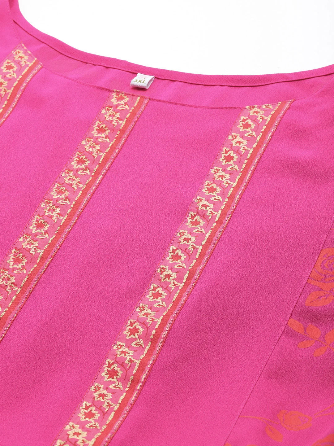 Floral Print Maxi Dress - Indian Cotton Dresses Online