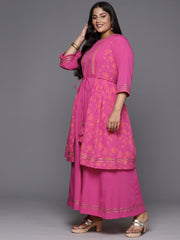 Floral Printed Layered A-Line Maxi Dress-AP-AHEDCRKH-896