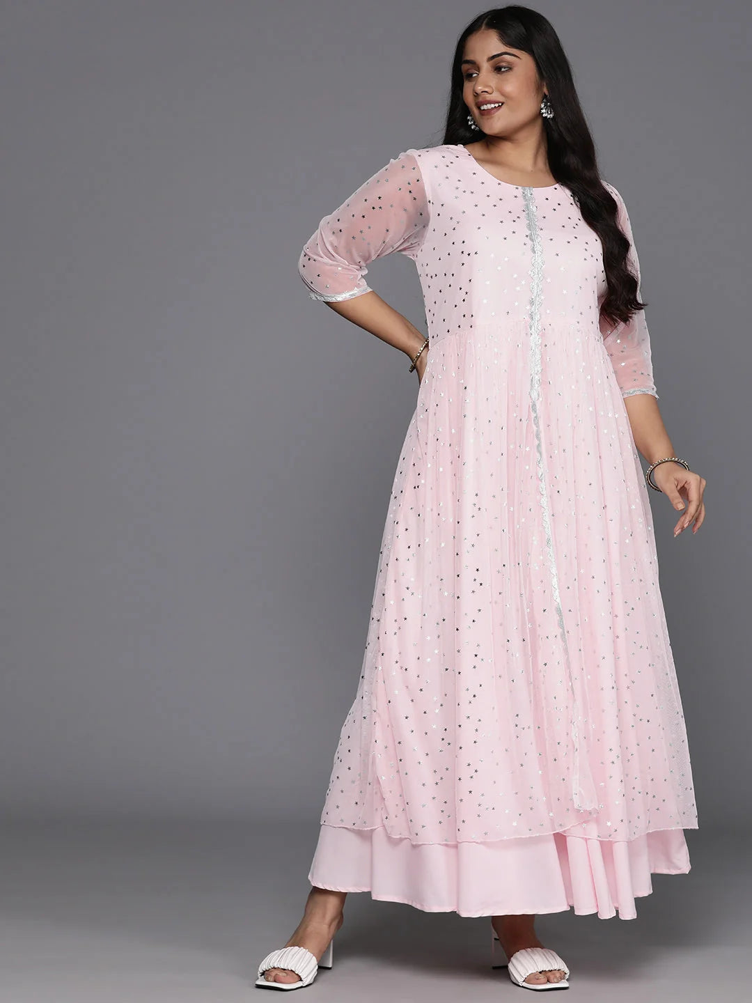 Plus Size Maxi Dress: Conversational Print Indian Cotton Dresses