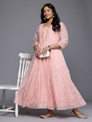 Women's Traditional Wear Pink Ethnic Dress-AP-AHEDORRP-271