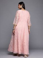 Women's Traditional Wear Pink Ethnic Dress-AP-AHEDORRP-271