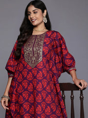 Women Floral Printed Regular Kurta with Trousers-AP-AHKFPN-COMBO-870
