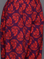Women Floral Printed Regular Kurta with Trousers-AP-AHKFPN-COMBO-870