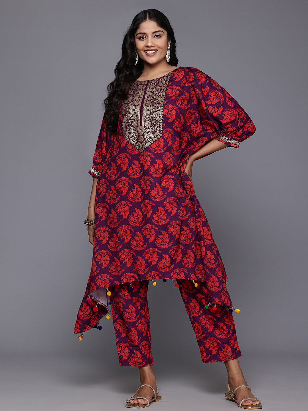 Women's Floral Printed Kurta Set | Indian Kurta Sets