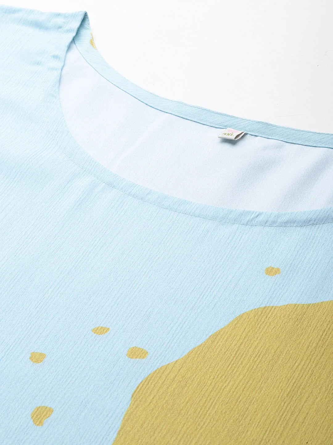 Plus Size Printed Kurta Palazzo Set - Gotta Patti Details