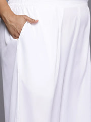 Plus Size Printed Gotta Patti Kurta with Palazzos-AP-AHKFPZ-COMBO-406