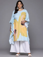 Plus Size Printed Gotta Patti Kurta with Palazzos-AP-AHKFPZ-COMBO-406