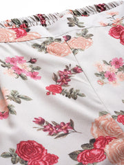 Plus Size Floral Printed Kaftan Gotta Patti Kurta with Palazzos-AP-AHKFPZ-COMBO-453-FF