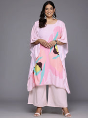 Plus Size Printed Gotta Patti Kurta With Palazzos-AP-AHKFPZ-COMBO-615