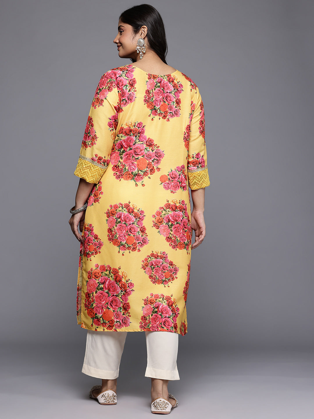 Women's Traditional Wear Yellow Kurta-AP-AHKUCNDP-1165