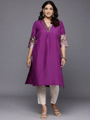 Plus Size Ethnic Motifs Printed Kurta-AP-AHKUCNFP-1133