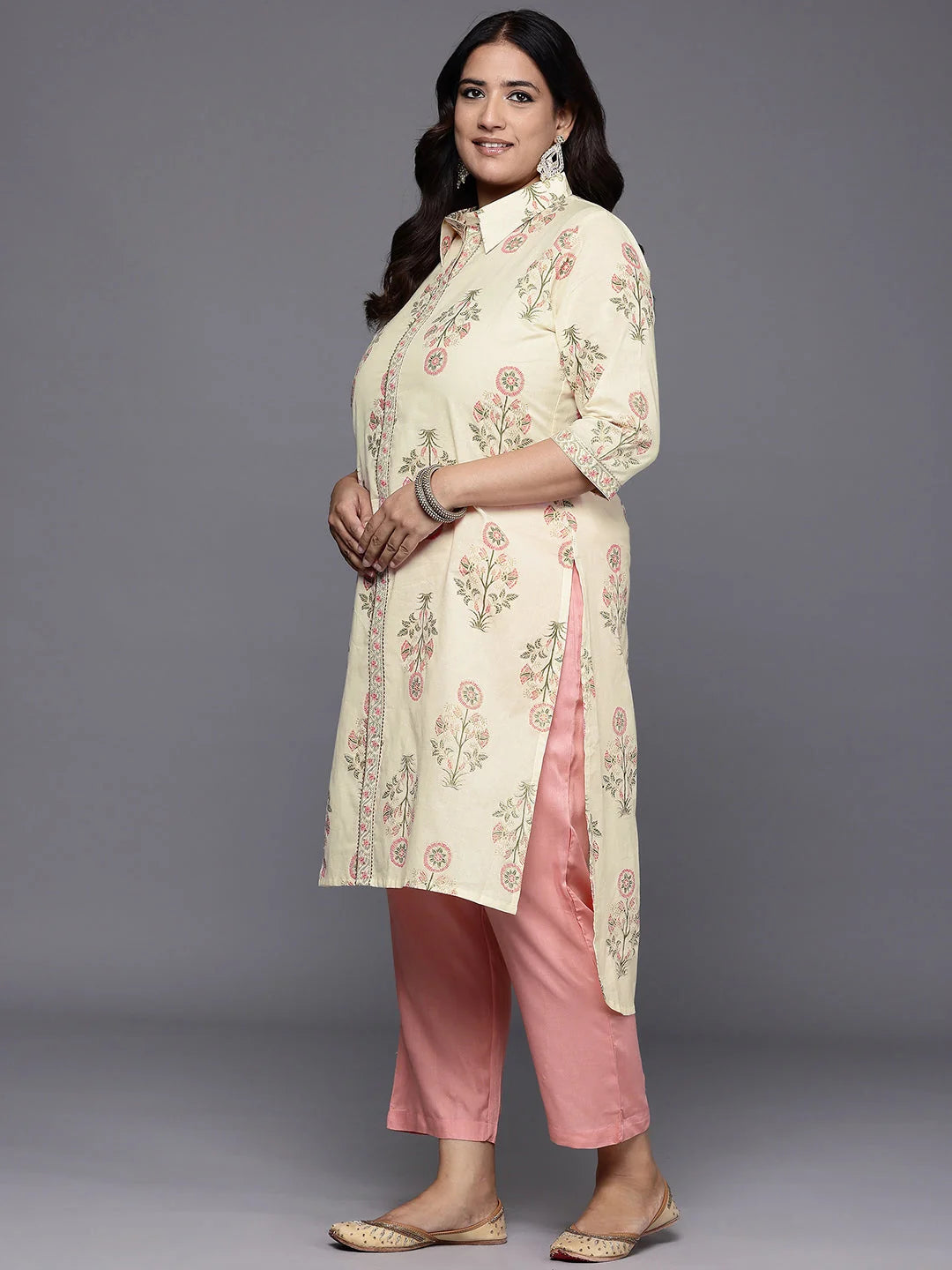 Floral Cotton Plus Size Indian Kurtis for Women | Shop Now
