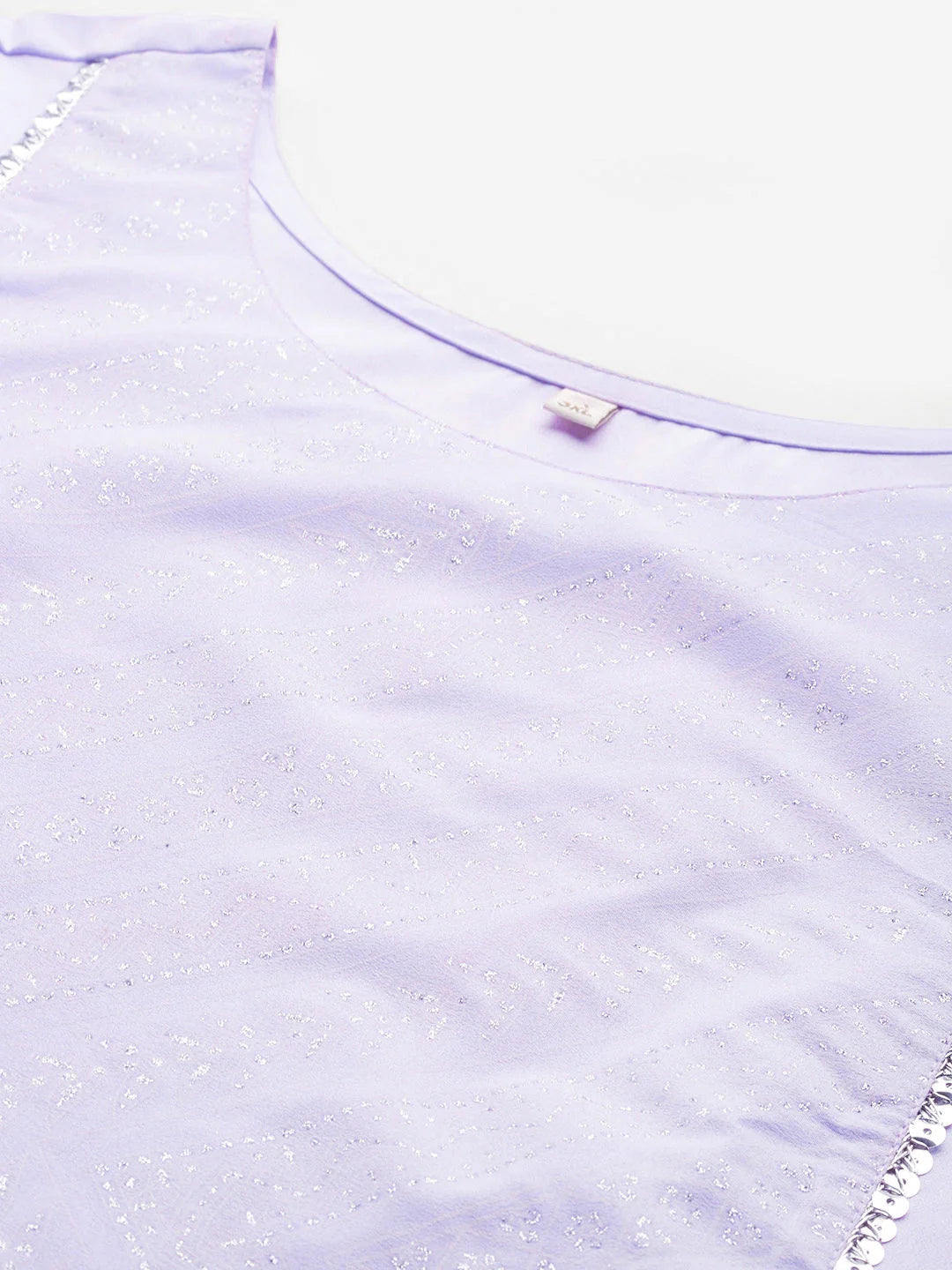 Plus Size Geometric Sequinned Indian Kurtis for Women