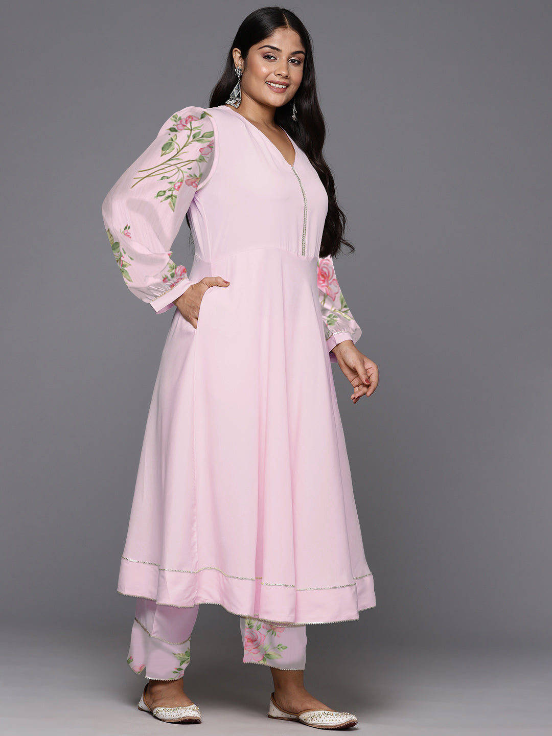 Women's Kurta Set with Dupatta | Empire Gotta Patti Kurta