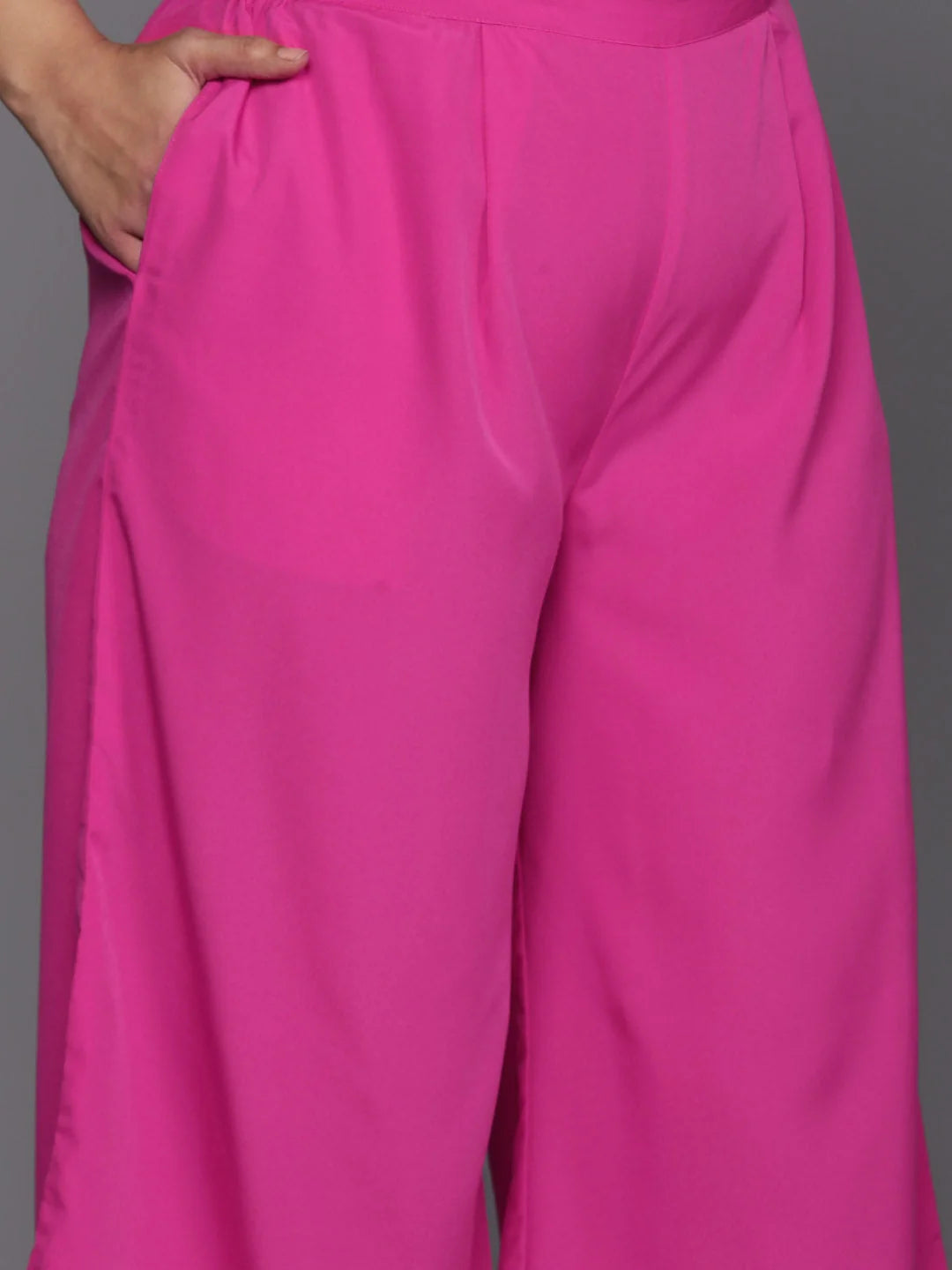 Plus Size Gotta Patti Kurta and Palazzo Set | Indian Fashion