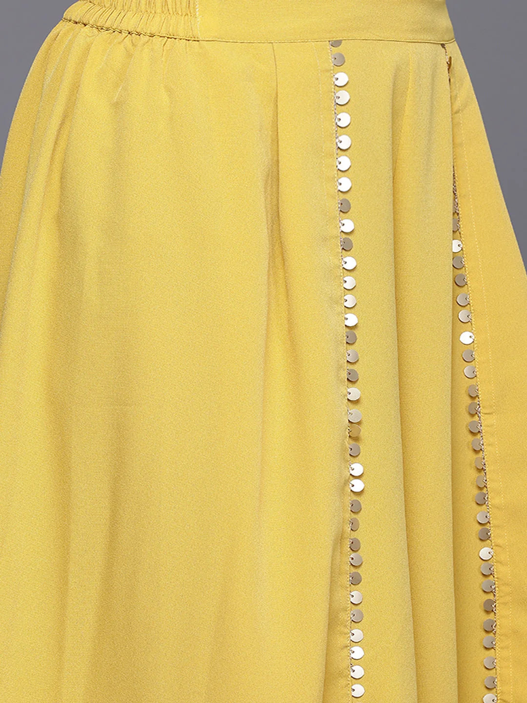 Women's Floral Kurta Palazzo Set with Dupatta - Gotta Patti