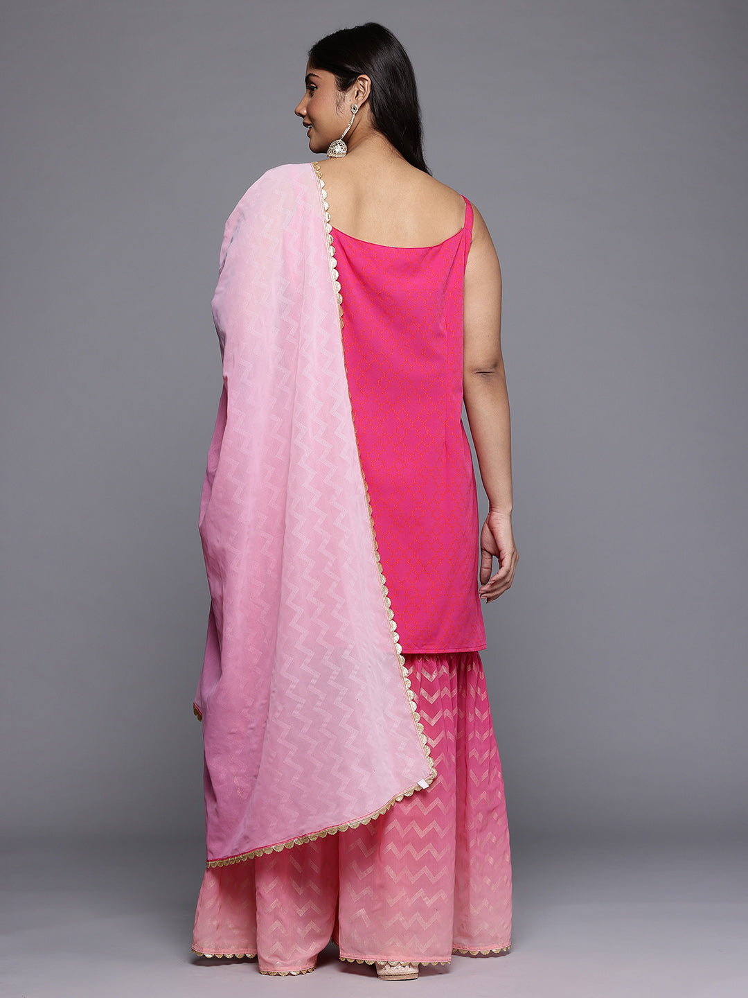 Women's Traditional Wear Pink Kurta Set-AP-AHKUDUSH-COMBO-537-FF