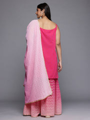 Women's Traditional Wear Pink Kurta Set-AP-AHKUDUSH-COMBO-537-FF
