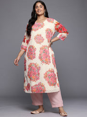 Women's Traditional Wear Off-White Kurta-AP-AHKUGRDP-1164-DS