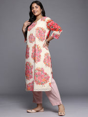 Women's Traditional Wear Off-White Kurta-AP-AHKUGRDP-1164-DS