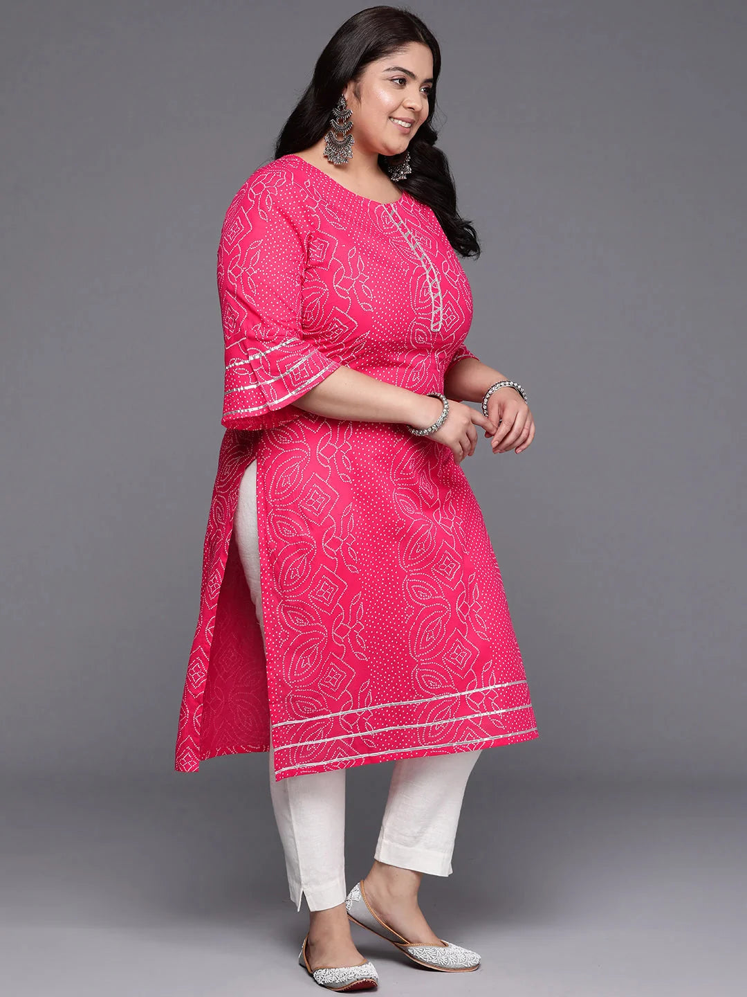 Floral Printed Kurta | Gotta Patti Details | Indian Kurta Ladies