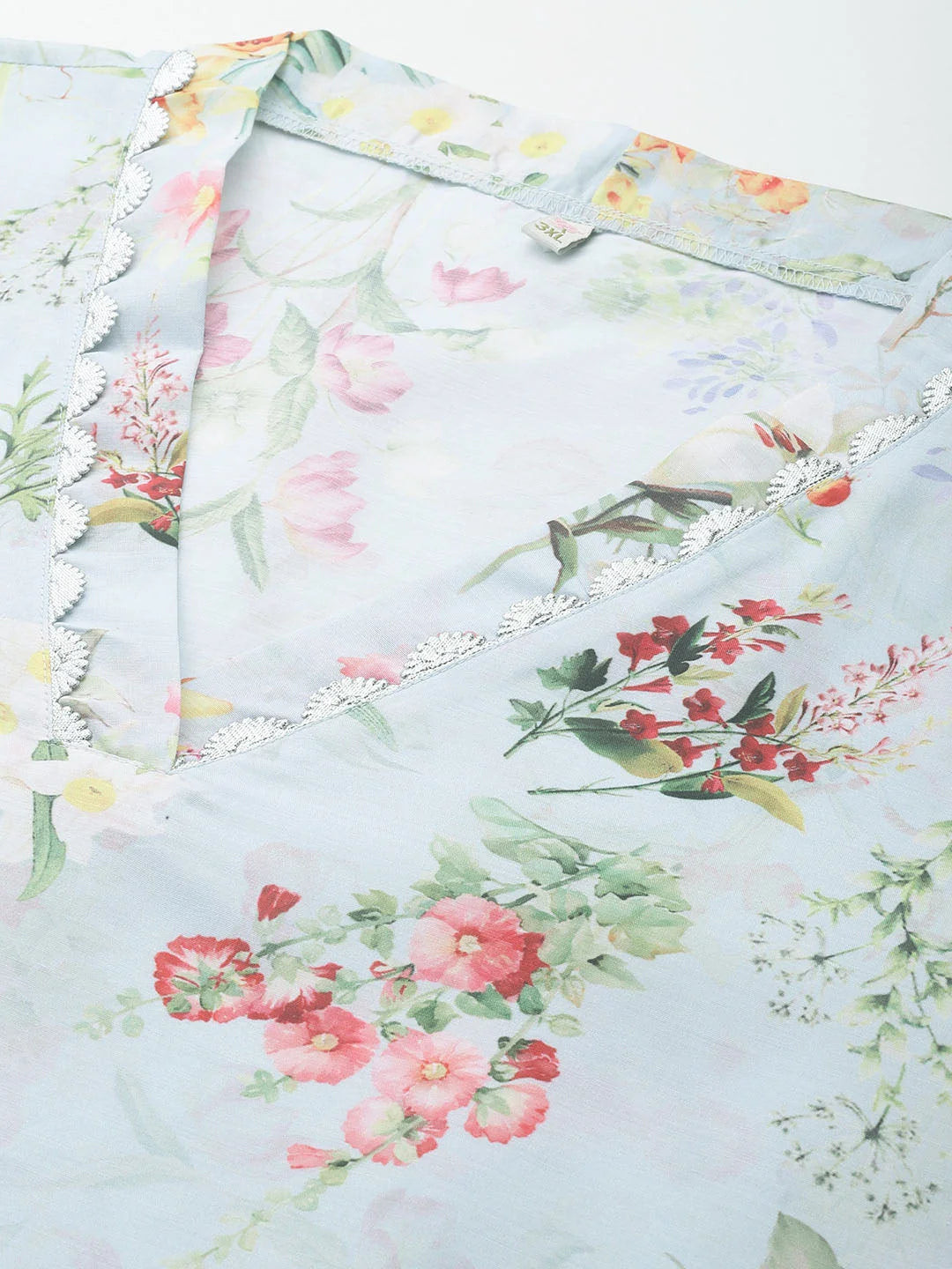 Floral Gotta Patti Plus Size Indian Kurta | Stylish Kurtas