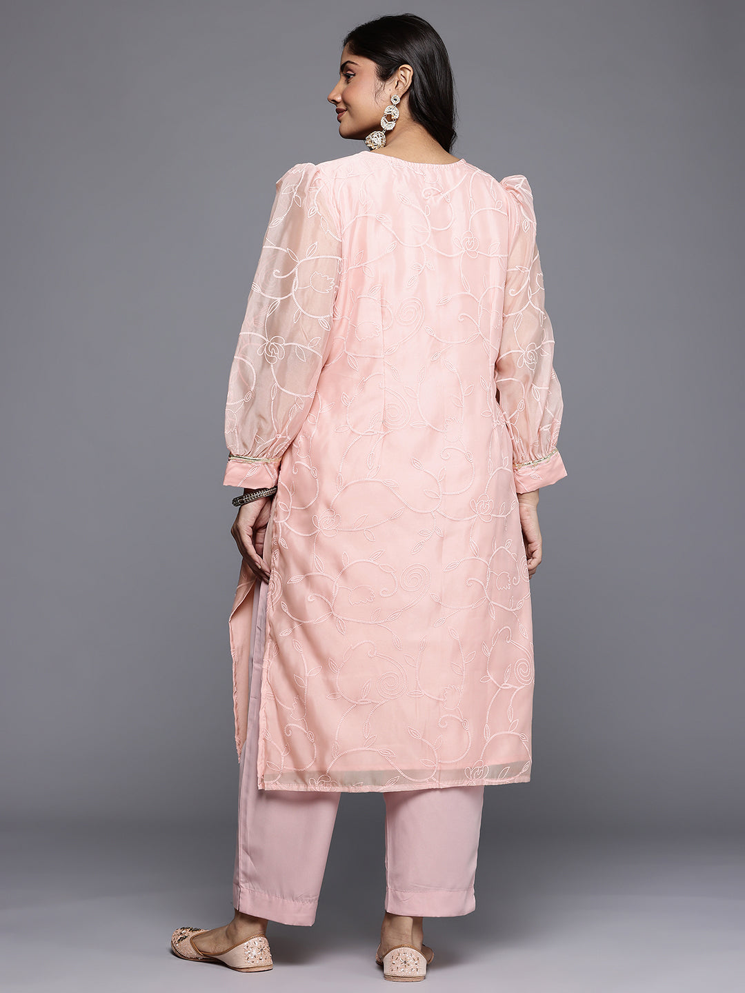Women's Traditional Wear Pink Kurta-AP-AHKUORRP-1161