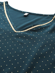 Women's Traditional Wear Green Kurta Set-AP-AHKUPN-COMBO-1117