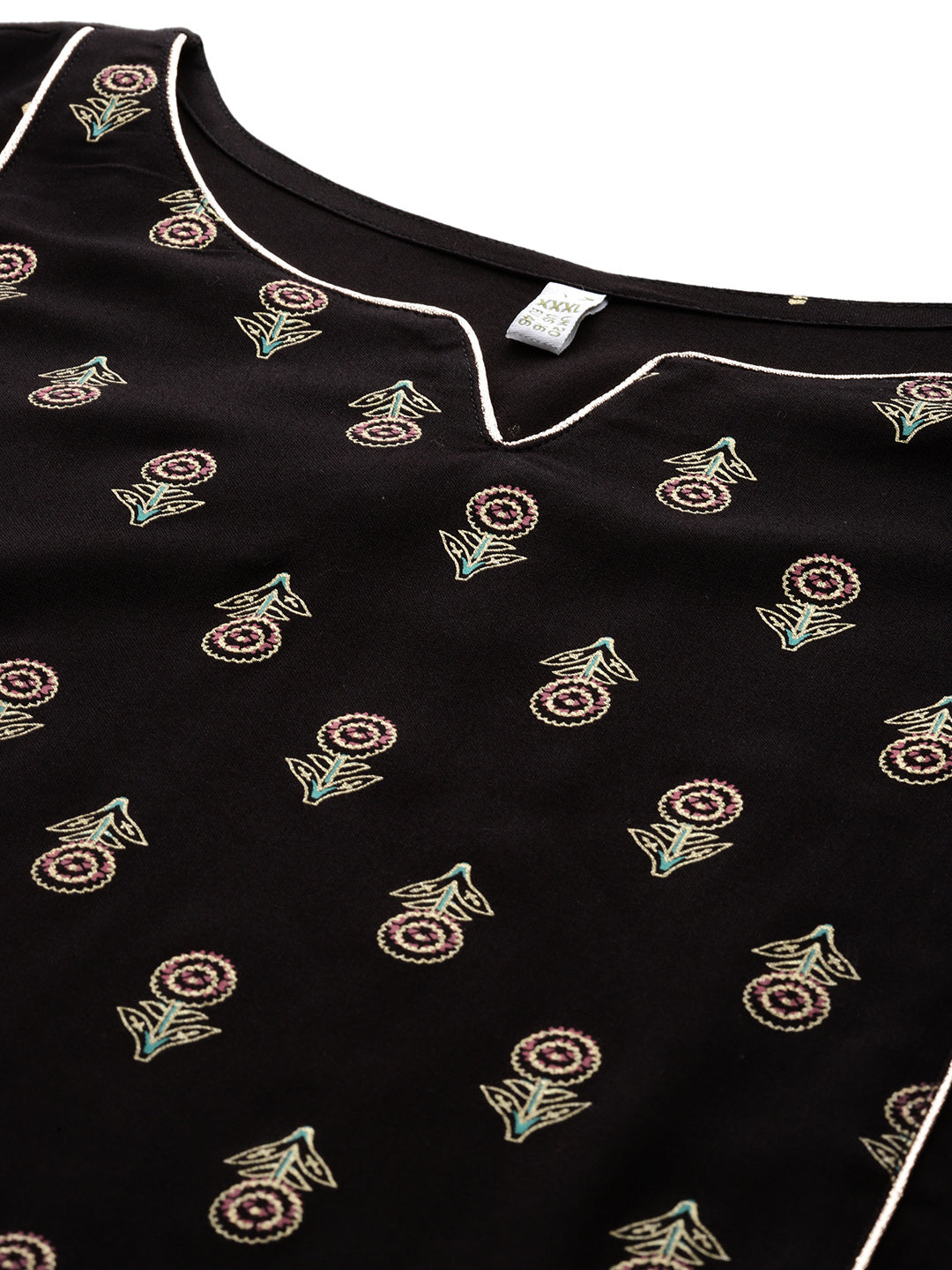 Women's Traditional Wear Black Kurta Set-AP-AHKUPN-COMBO-1121