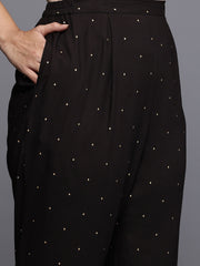 Women's Traditional Wear Black Kurta Set-AP-AHKUPN-COMBO-1121