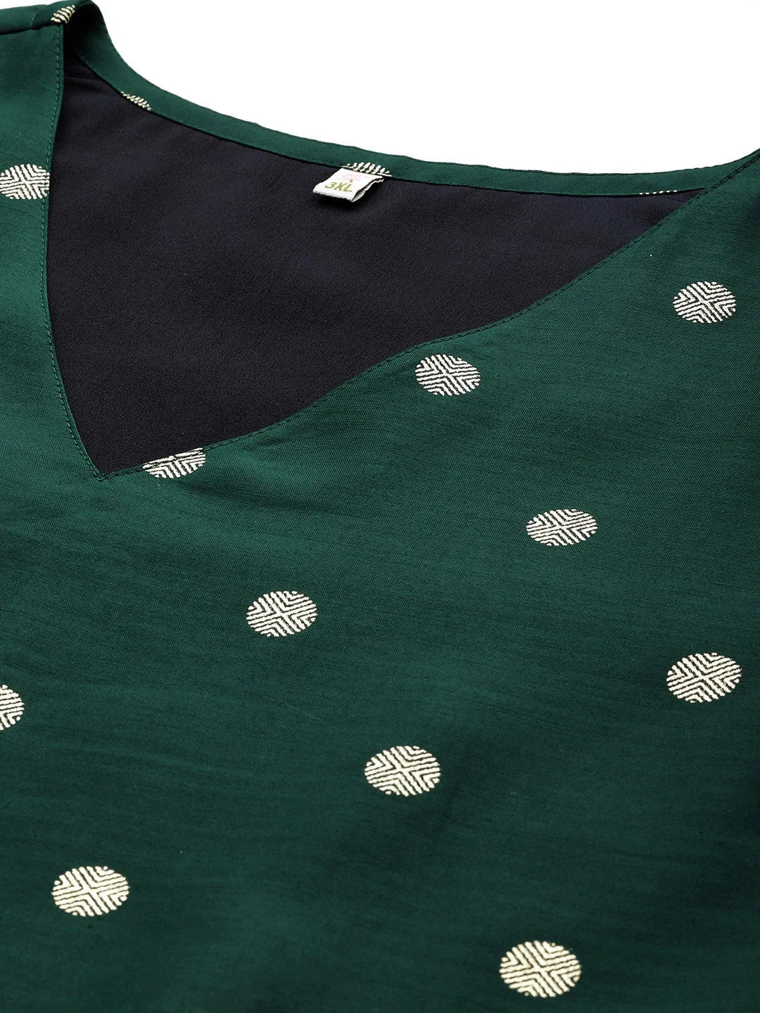 Plus Size Printed Kurta Set - Women's Indian Kurta Sets