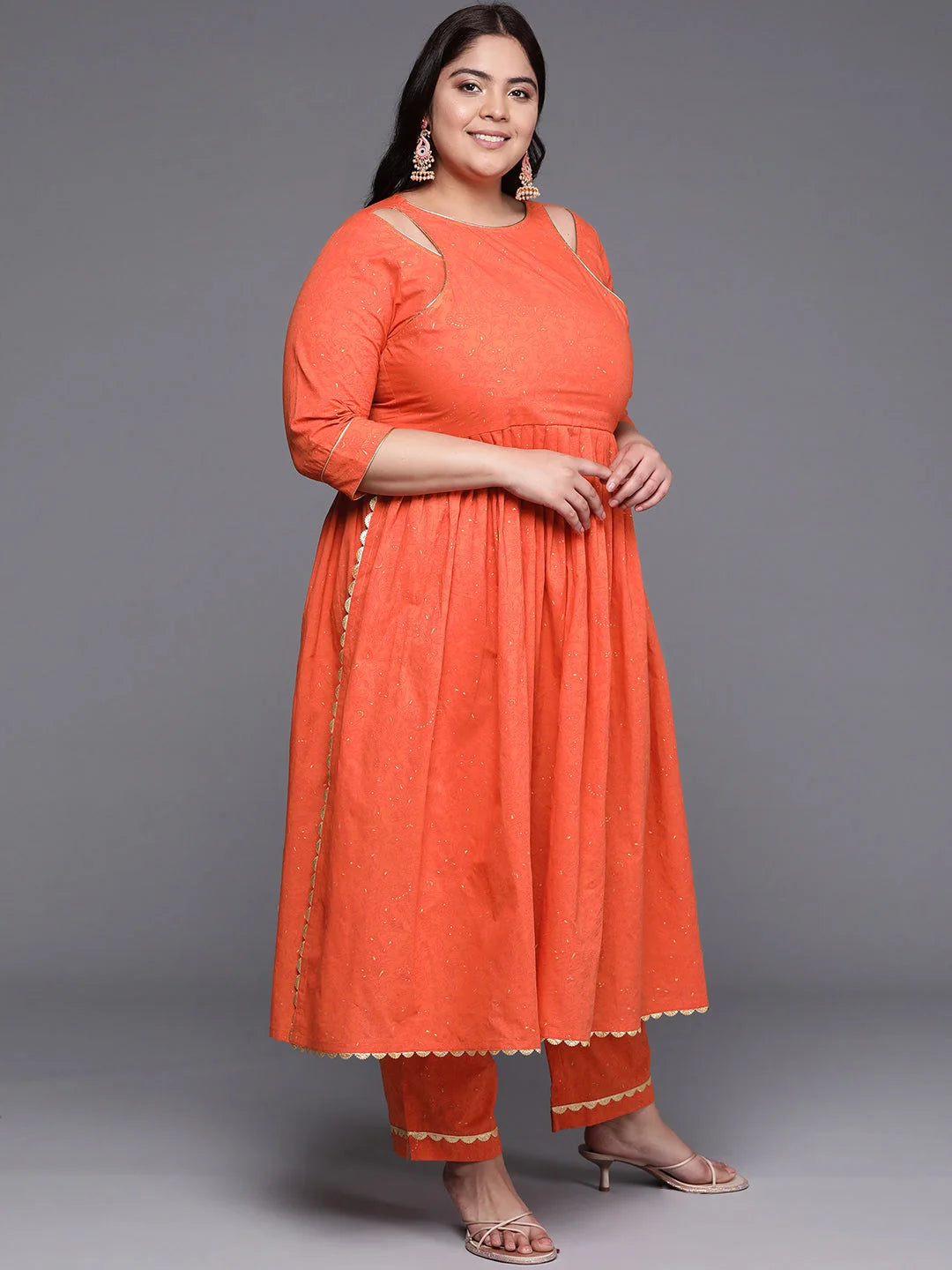 Printed Cotton Kurta Set | Ethnic Women's Indian Kurta Sets