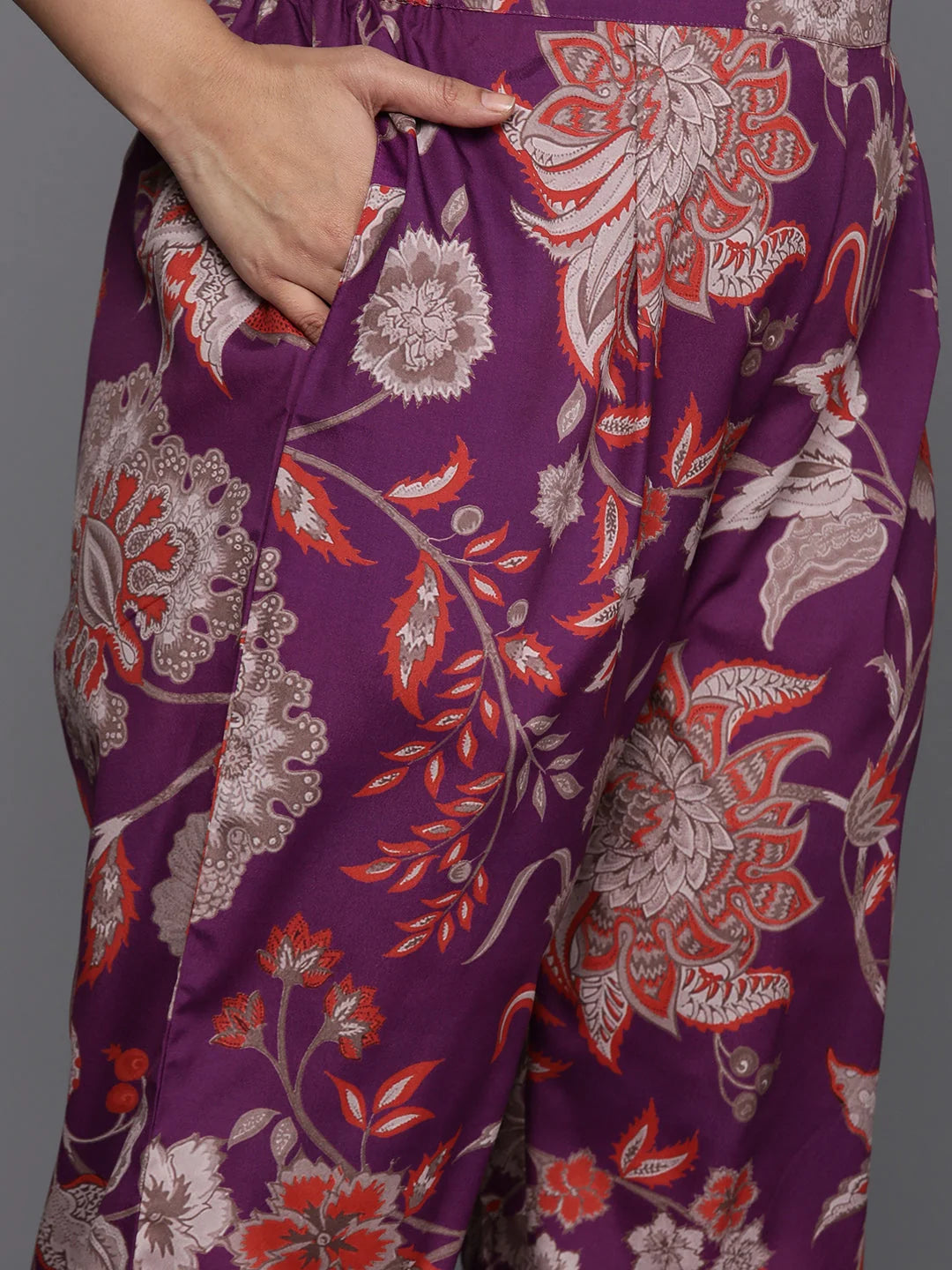 Plus Size Floral Printed Kurta Set | Indian Women's Kurtas