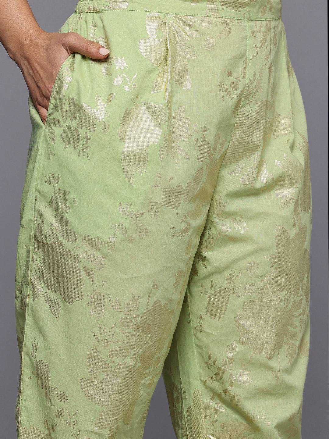 Women's Floral Printed Pure Cotton Kurta Sets - Summer Collection-AP-AHKUPNDU-COMBO-1044