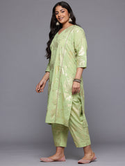 Women's Floral Printed Pure Cotton Kurta Sets - Summer Collection-AP-AHKUPNDU-COMBO-1044