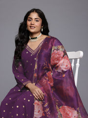Women's Traditional Wear Purple Kurta Set-AP-AHKUPNDU-COMBO-1112