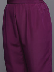 Women's Traditional Wear Purple Kurta Set-AP-AHKUPNDU-COMBO-1112