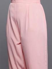 Women's Traditional Wear Pink Kurta Set-AP-AHKUPNDU-COMBO-1124
