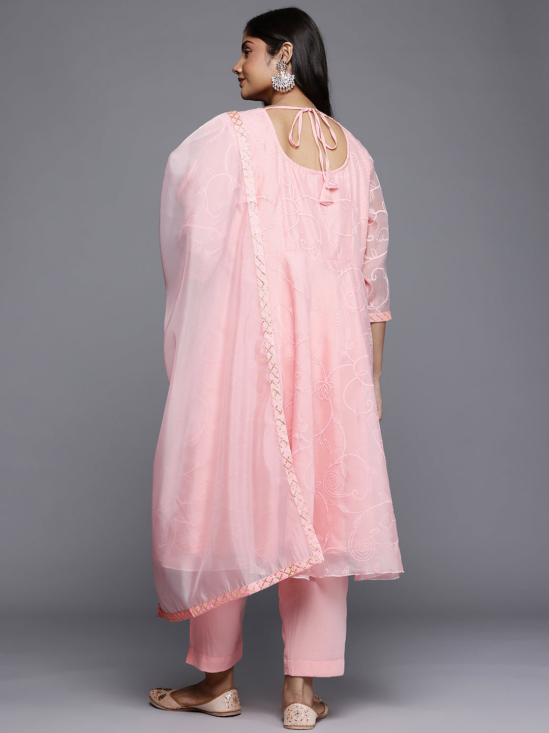 Women's Traditional Wear Pink Kurta Set-AP-AHKUPNDU-COMBO-1124