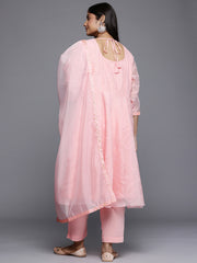 Women's Traditional Wear Pink Kurta Set-AP-AHKUPNDU-COMBO-1124