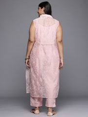 Women's Traditional Wear Pink Kurta Set-AP-AHKUPNTP-COMBO-1119